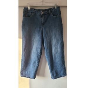 Stylish Blue Cropped Women's Jeans